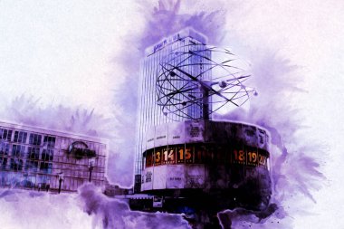 Berlin sanat eskizi çizimi eğlenceli tasarım antika retro