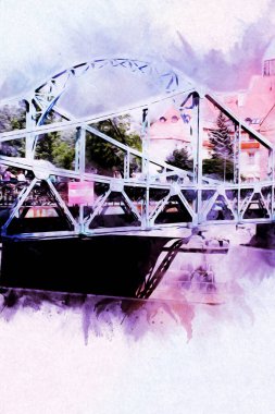 Wroclaw City Poland antika sanat eskizi çizimi