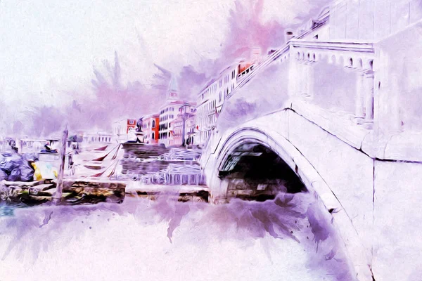 Venedik sanat eskizi çizimi eğlenceli tasarım antika retro