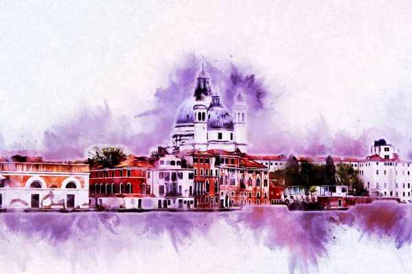 Venedik sanat eskizi çizimi eğlenceli tasarım antika retro