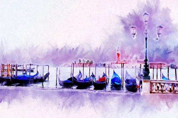 Venedik sanat eskizi çizimi eğlenceli tasarım antika retro