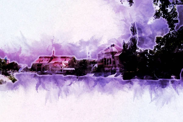 Wroclaw City Poland antika sanat eskizi çizimi