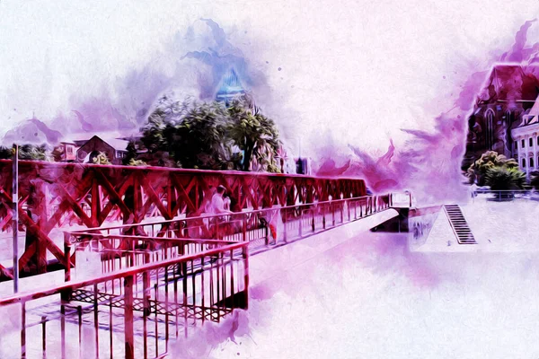 Wroclaw City Poland antika sanat eskizi çizimi