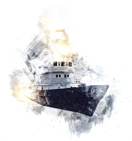 Yelkenli tekneler rıhtıma, liman sanatı illüstrasyonları klasik