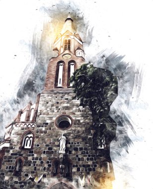 Sopot sanat çiziminde kare ve gezinti mimari dönüm noktası