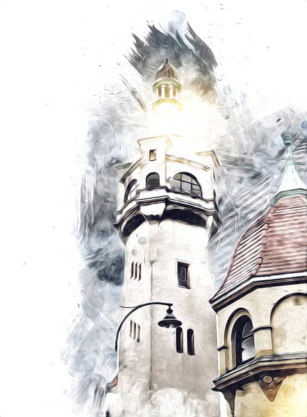 Sopot sanat çiziminde kare ve gezinti mimari dönüm noktası