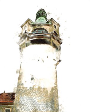 Sopot sanat çiziminde kare ve gezinti mimari dönüm noktası