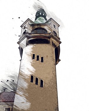 Sopot sanat çiziminde kare ve gezinti mimari dönüm noktası