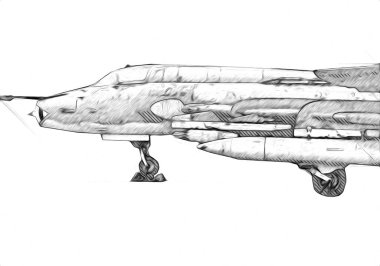 Amerikan savaş uçağı resim sanatı klasiği çiziyor.