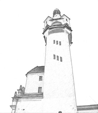 Sopot sanat çiziminde kare ve gezinti mimari dönüm noktası