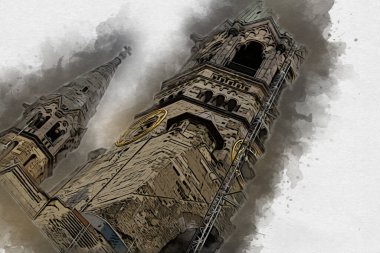 Berlin sanat eskizi çizimi eğlenceli tasarım antika retro