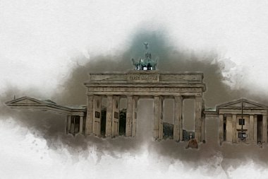 Berlin sanat eskizi çizimi eğlenceli tasarım antika retro