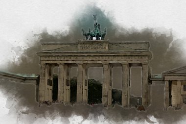 Berlin sanat eskizi çizimi eğlenceli tasarım antika retro