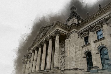 Berlin sanat eskizi çizimi eğlenceli tasarım antika retro
