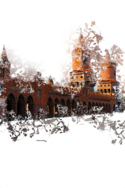 Berlin sanat eskizi çizimi eğlenceli tasarım antika retro