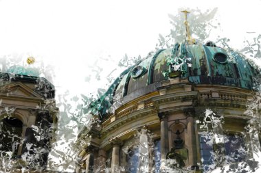 Berlin sanat eskizi çizimi eğlenceli tasarım antika retro