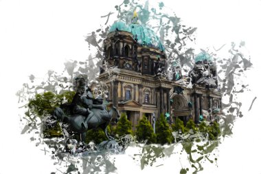 Berlin sanat eskizi çizimi eğlenceli tasarım antika retro