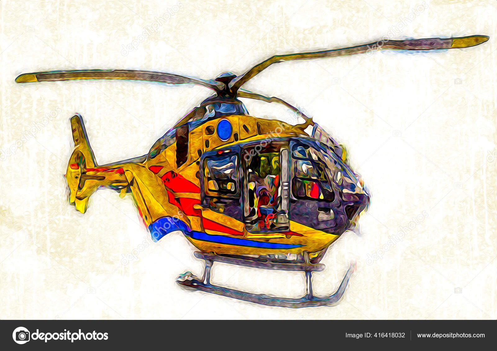 How to draw helicopter / LetsDrawIt