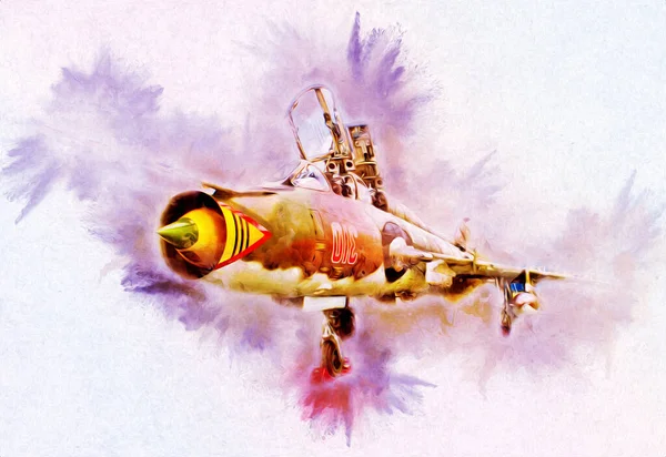 Αμερικάνικο Μαχητικό Αεροσκάφος Σχέδιο Εικονογράφηση Τέχνη Vintage — Φωτογραφία Αρχείου