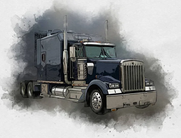 Semi Sketch Truck Stock Illustrations – 481 Semi Sketch Truck Stock  Illustrations, Vectors & Clipart - Dreamstime