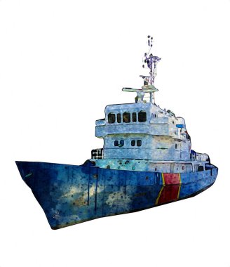 Yelkenli tekneler rıhtıma, liman sanatı illüstrasyonları klasik