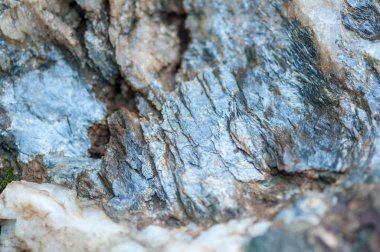 Kaya, tuz ve mineraller Close-up. Sığ derinlik-in tarla.