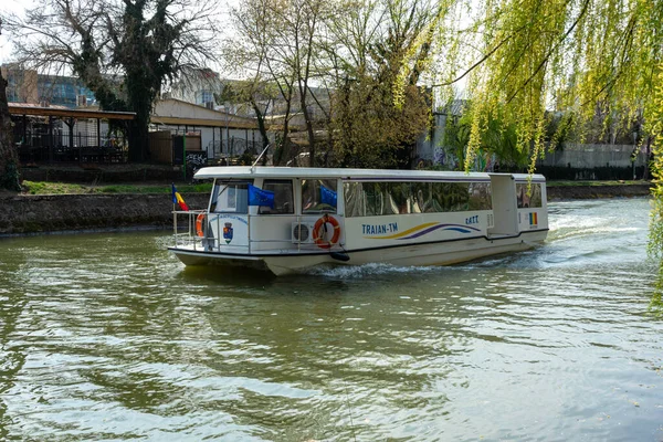 Timisoara Rumänien März 2019 Ein Ratt Boot Auf Der Bega — Stockfoto