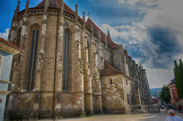 Eine Ansicht Der Gotischen Stil Erbauten Schwarzen Kirche Hdr Bild — Stockfoto