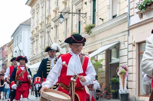 ティミソアラ ルーマニア 2018年9月15日 ガードを変更するパレード 時代衣装 — ストック写真
