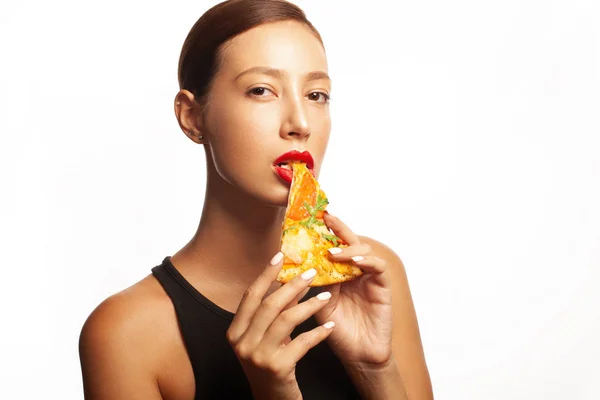 Folleto promocional, cartel para restaurantes, concepto de pizzerías —  Fotos de Stock