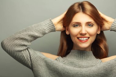 Kız yan tarafta, benim adil Bayan, bir milyon dolar gülümseme kavramı.