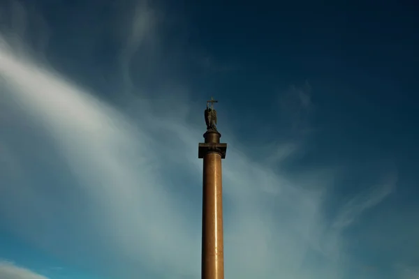 Conceito de património mundial. Bela vista sobre a coluna alexandrina — Fotografia de Stock