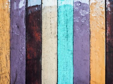Eski ahşap doku ve arka plan, arka plan, renkli ahşap. Retro ahşap arka plan, renkli boya ahşap desen, kesintisiz renkli, Ahşap dokusu, ahşap çit