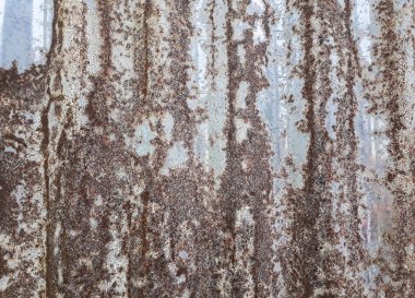 Arka plan, paslı eski çinko ve metal, eski kirli paslı galvanizli demir plaka doku için arka plan için eski çinko duvar dokusu