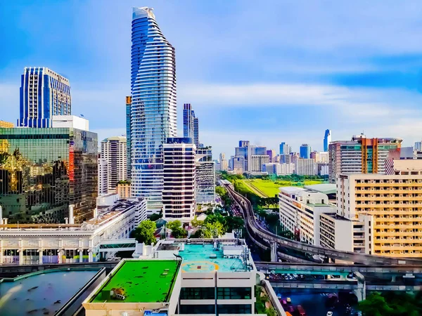 Stadtbild Von Bangkok Bangkok Thailand Stadtbild Von Bangkok Mit Schönem — Stockfoto