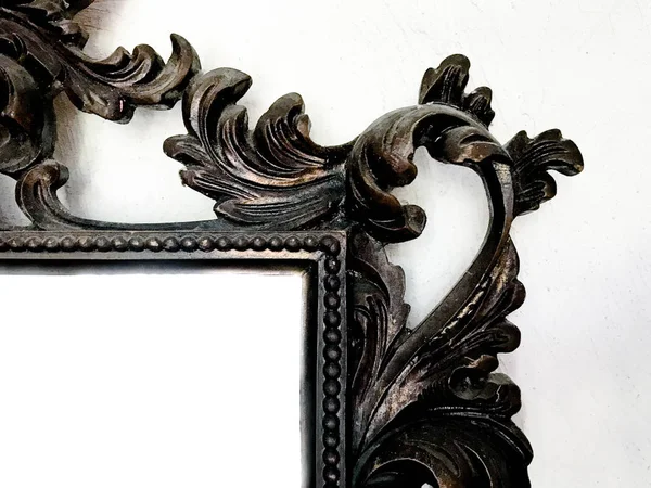 Mirror Frame Details Close Details Vintage Mirror Frames Background Frames — Stock Photo, Image