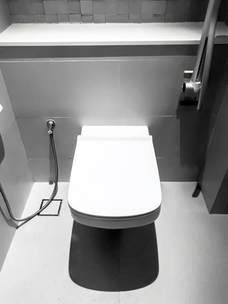 Toilet, Flushing Water, flush toilet, Closeup look at toilet, white toilet, White toilet in the bathroom, Top view of toilet bowl