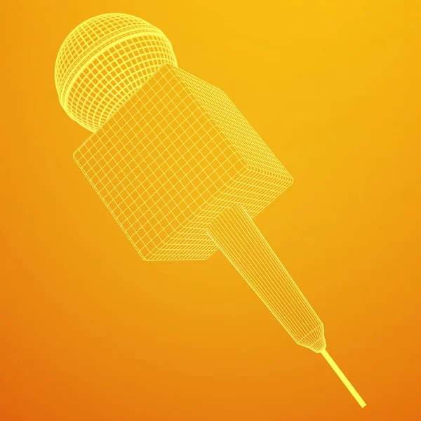 Microphone vector. News illustration. — Stock Vector