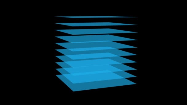 Ebenendiagramm Diagramm drehen Bewegungssymbol — Stockvideo