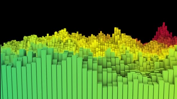 Big Data Visualisierung Bewegungskonzept — Stockvideo