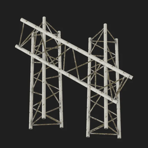 Metal truss girder element — Stock Photo, Image
