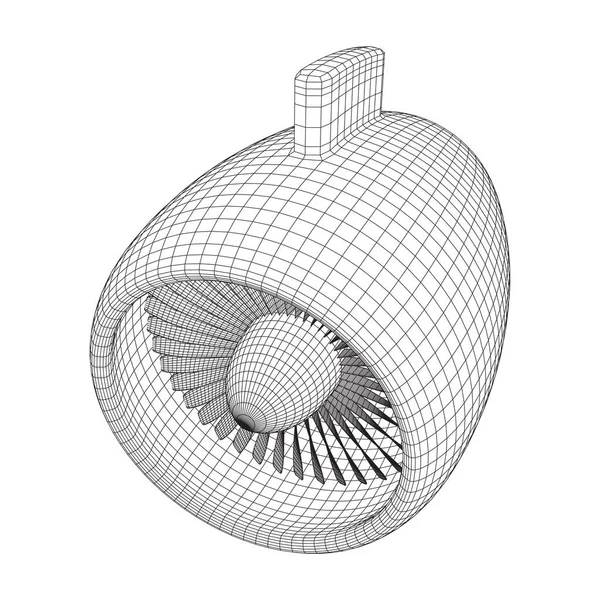 Turbo jet κινητήρα διάνυσμα — Διανυσματικό Αρχείο