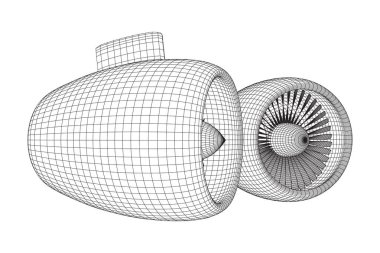 Turbo jet motoru vektör