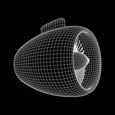 Turbo jet motoru vektör