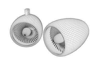 Turbo jet motoru vektör