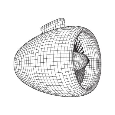 Turbo jet motoru vektör