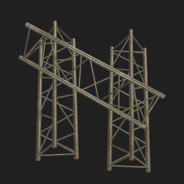 Metal kafes kiriş öğesi