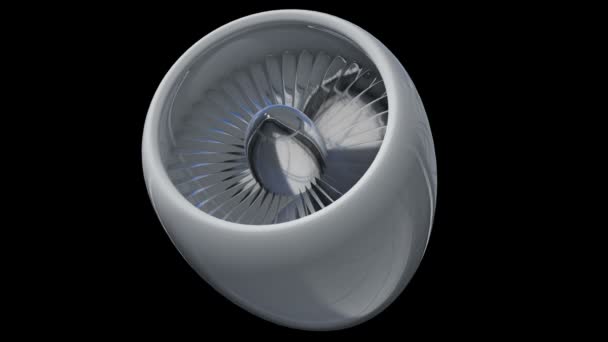 Знімок реактивного двигуна Turbo — стокове відео