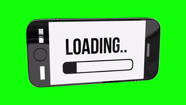 Smartphone kullanıcı arabirimi göstergesi yükleme ilerleme ile
