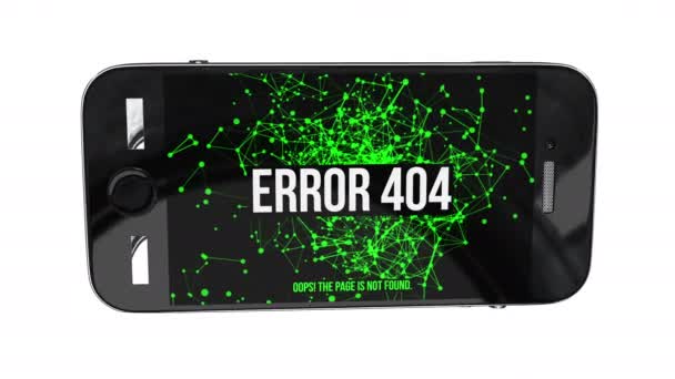 Smartphone ile sayfa değil kurmak yanlışlık 404 — Stok video